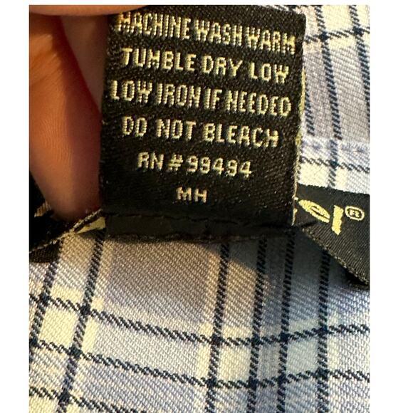 Like an Angel blue plaid fitted tank top blouse size Small - Picture 4 of 13